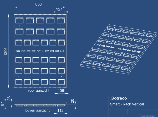 Marco Polo kolf pin GSM hotel: opbergplaats voor mobiele telefoons in schoolklas of  vergaderruimte